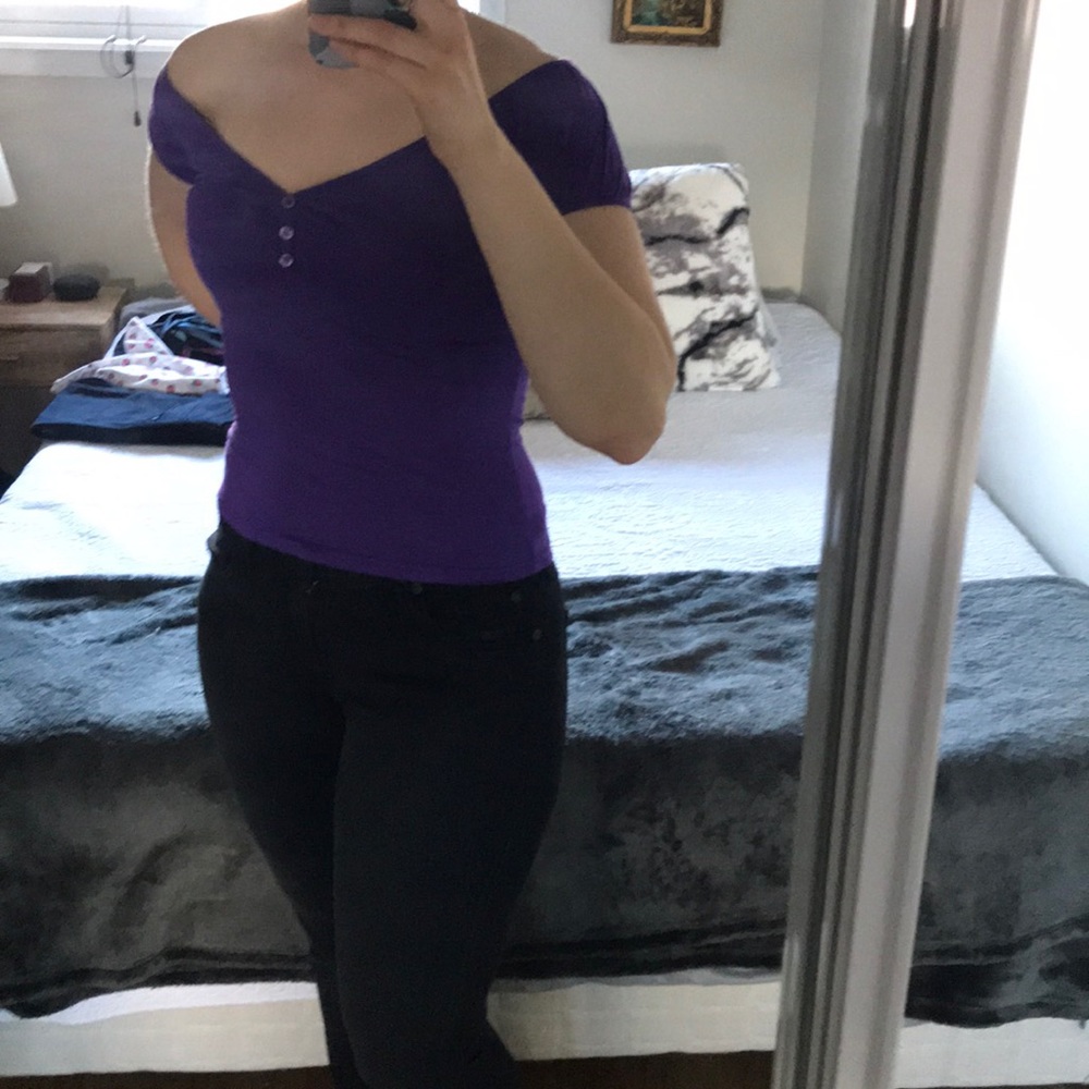 Purple tee made in Italy size xs
